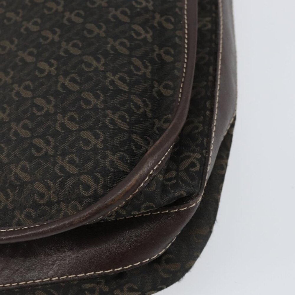 Authentic LOEWE Anagram Shoulder Bag Canvas Brown Gold - Picture 8 of 16